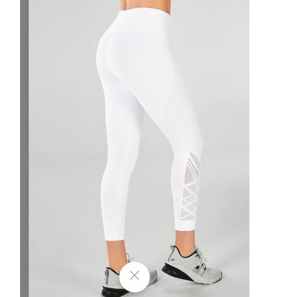 Fabletics Dynamic High-Waist Lattice 7/8 Leggings - Picture 2 of 6